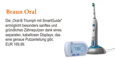 Die „Oral-B Triumph mit SmartGuide"